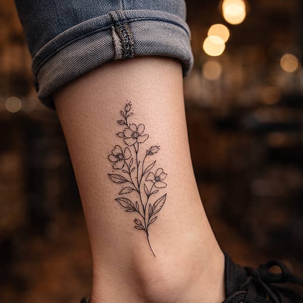 Ideas de tatuajes fine line con contornos delicados y detalle sutil