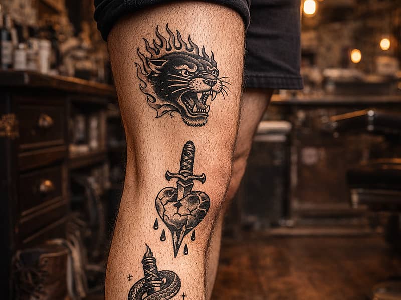 Tatuajes pequeños para muñeca, dedo, tobillo y detrás de la oreja